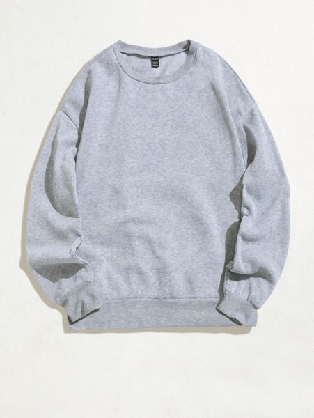 solid round neck sweatshirt f9rl#, White;black
solid round neck sweatshirt f9rl#, White;black