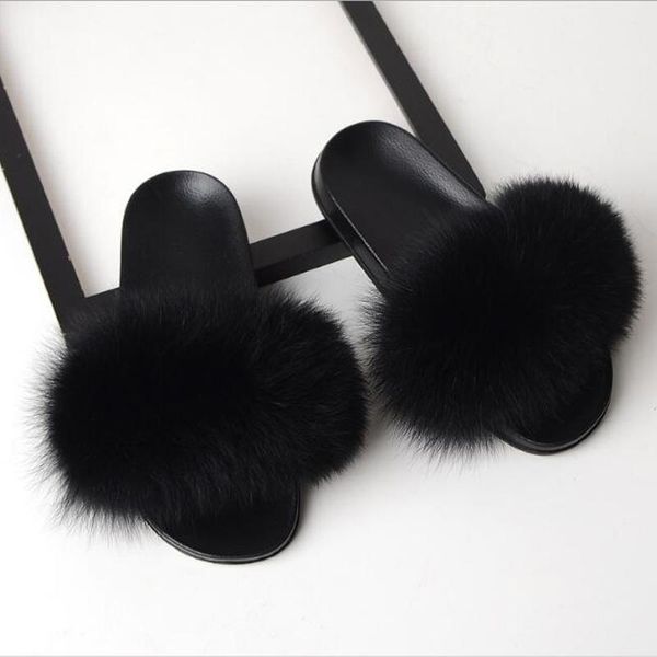 slippers women summer fluffy fur flat non-slip slides real hair large size drop, Black
slippers women summer fluffy fur flat non-slip slides real hair large size drop, Black