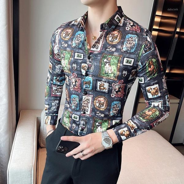 men's casual shirts fun cartoon print autumn long sleeve slim business dress shirt streetwear social party tuxedo male clothing, White;black
men's casual shirts fun cartoon print autumn long sleeve slim business dress shirt streetwear social party tuxedo male clothing, White;black