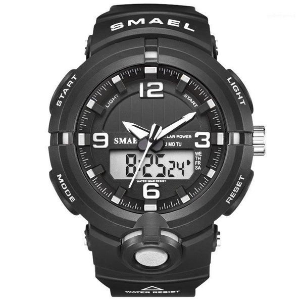 smael 8017 solar energy watches men big dial sports led digital quartz wristwatches reloj hombre relogio masculino 2021, Slivery;brown
smael 8017 solar energy watches men big dial sports led digital quartz wristwatches reloj hombre relogio masculino 2021, Slivery;brown