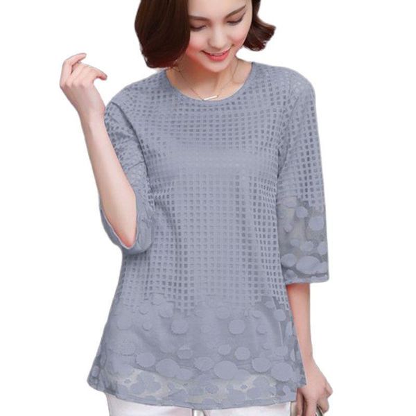 summer women shirt blouses 2021 solid casual elegant lace chiffon ladies shirts o-neck blusas female loose 5xl women's &, White
summer women shirt blouses 2021 solid casual elegant lace chiffon ladies shirts o-neck blusas female loose 5xl women's &, White