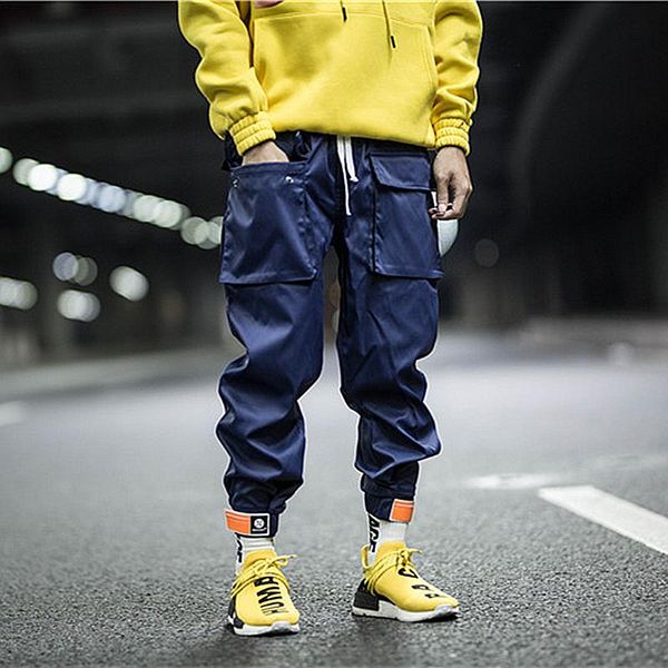 men's cargo harem pants hip hop casual male tatical joggers trousers fashion streetwear, Black
men's cargo harem pants hip hop casual male tatical joggers trousers fashion streetwear, Black