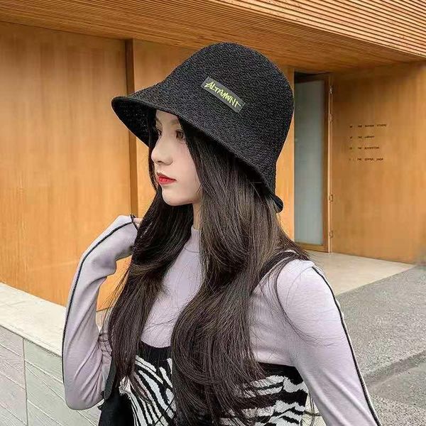 berets fisherman's hat women's spring and summer korean letter mesh fashion art sun protection visor basin, Blue;gray
berets fisherman's hat women's spring and summer korean letter mesh fashion art sun protection visor basin, Blue;gray