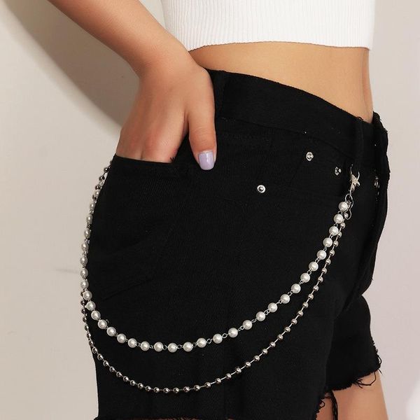 punk chain on the jeans pants fashion metal beads fake pearls pocket girl boy hiphop jewelry belts, Black;brown
punk chain on the jeans pants fashion metal beads fake pearls pocket girl boy hiphop jewelry belts, Black;brown