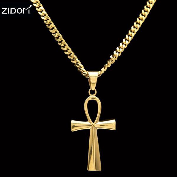 pendant necklaces men hip hop egyptian ankh key cross stainless steel 70cm long cuban link chain fashion necklace jewelry, Silver
pendant necklaces men hip hop egyptian ankh key cross stainless steel 70cm long cuban link chain fashion necklace jewelry, Silver