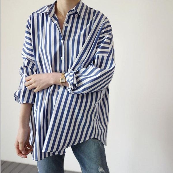 women's blouses & shirts hzirip korean chic striped gentle women 2021 office lady feminine loose elegant stylish full sleeves, White
women's blouses & shirts hzirip korean chic striped gentle women 2021 office lady feminine loose elegant stylish full sleeves, White