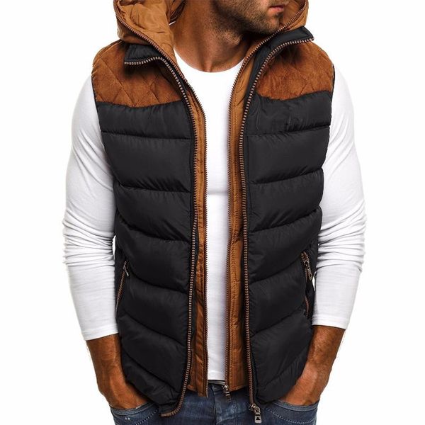 men's vests autumn winter casual sleeveless jacket men warm fleece mens vest black thick gilet, Black;white
men's vests autumn winter casual sleeveless jacket men warm fleece mens vest black thick gilet, Black;white