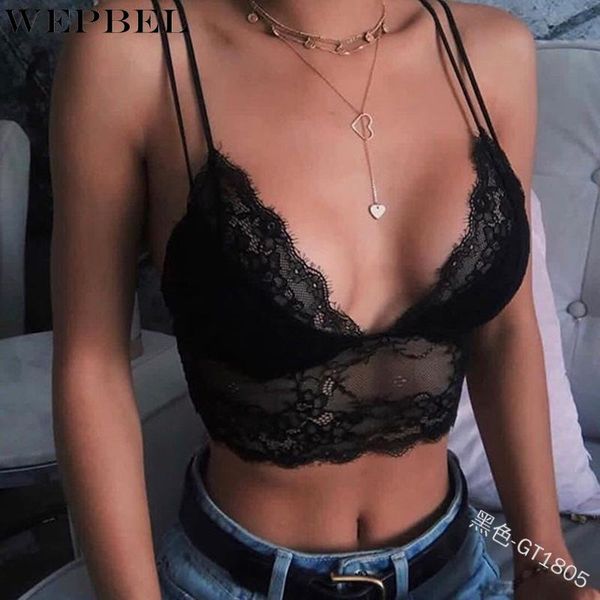 bras wepbel solid color bra women's slim mesh stitching fashion v-neck spaghetti strap backless underwear, Red;black
bras wepbel solid color bra women's slim mesh stitching fashion v-neck spaghetti strap backless underwear, Red;black