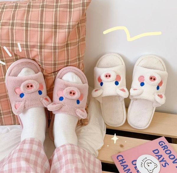 cute cartoon pig cotton slippers for household couples non-slip plush female winter, Black
cute cartoon pig cotton slippers for household couples non-slip plush female winter, Black