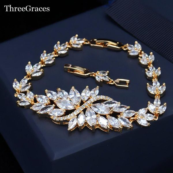 charm bracelets threegraces luxury design bridal gold color jewelry big marquise shape clear cubic zirconia wedding for women br109, Golden;silver
charm bracelets threegraces luxury design bridal gold color jewelry big marquise shape clear cubic zirconia wedding for women br109, Golden;silver