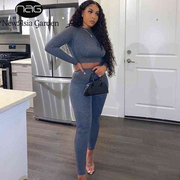newasia bodycon 2 piece set women long sleeve two piece set sports fitness tracksuit leggings matching sets outfits 210413, White
newasia bodycon 2 piece set women long sleeve two piece set sports fitness tracksuit leggings matching sets outfits 210413, White