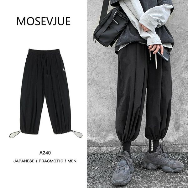 men's pants hip hop cargo men straight loose lantern capri sport military streetwear korean style casual trousers, Black
men's pants hip hop cargo men straight loose lantern capri sport military streetwear korean style casual trousers, Black