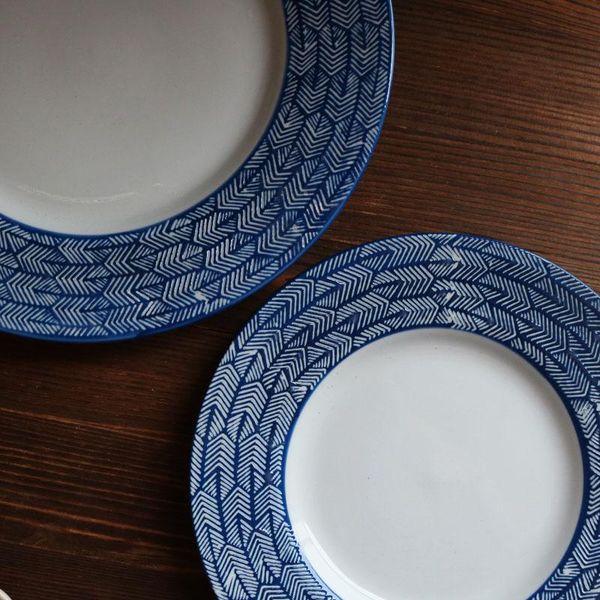 dishes & plates high temperature ceramic underglaze color blue stripes woven relief handmade steak plate
dishes & plates high temperature ceramic underglaze color blue stripes woven relief handmade steak plate