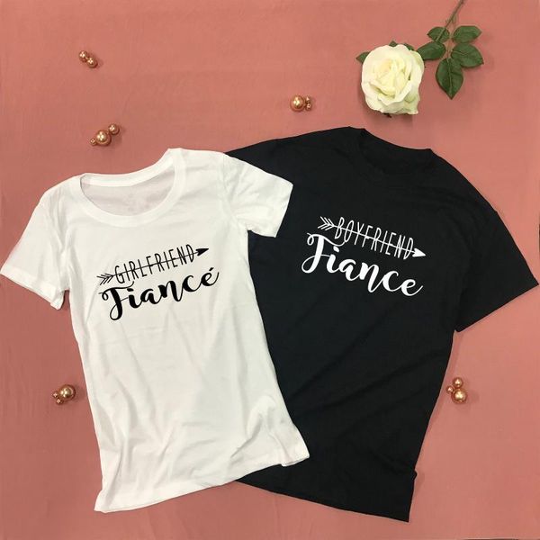 women's t-shirt couple fiance engagement gift boyfriend girlfriend shirts couples just engaged bridal shower tees, White
women's t-shirt couple fiance engagement gift boyfriend girlfriend shirts couples just engaged bridal shower tees, White