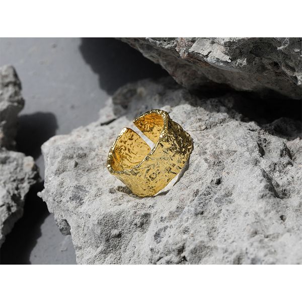 vacuum plated pleated wrinkled wide open plain ring female ins minority cold brass gold, Silver
vacuum plated pleated wrinkled wide open plain ring female ins minority cold brass gold, Silver
