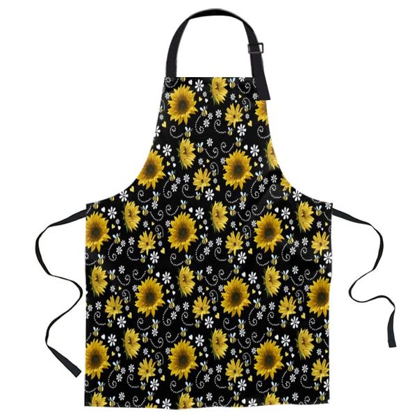 aprons sunflower bee flower black printed kitchen cooking baking canvas sleeveless for women man kids home delantal cocina
aprons sunflower bee flower black printed kitchen cooking baking canvas sleeveless for women man kids home delantal cocina