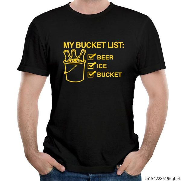 men's t-shirts my bucket list beer ice funny t-shirt, White;black
men's t-shirts my bucket list beer ice funny t-shirt, White;black