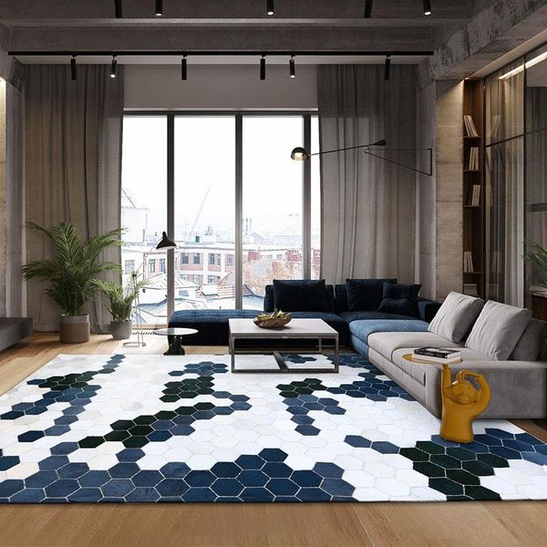 carpets modern diamond plaid cowhide fur handmade patchwork rug big size unique blue decoration office bedroom carpet
carpets modern diamond plaid cowhide fur handmade patchwork rug big size unique blue decoration office bedroom carpet