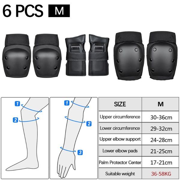 elbow & knee pads protective gear set breathable wristguard skiing cycling skateboard skating anti-slip protector for kids, Black;gray
elbow & knee pads protective gear set breathable wristguard skiing cycling skateboard skating anti-slip protector for kids, Black;gray