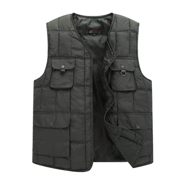 men's vests 2021 mens thick winter warm vest light down cotton sleeveless jacket for men casual waistcoat with many pockets male, Black;white
men's vests 2021 mens thick winter warm vest light down cotton sleeveless jacket for men casual waistcoat with many pockets male, Black;white