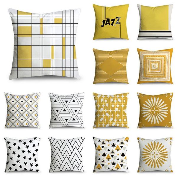 cushion/decorative pillow wzh yellow geometric pattern decorative cushion cover floral case for car sofa decor pillowcase home pillows 45cm
cushion/decorative pillow wzh yellow geometric pattern decorative cushion cover floral case for car sofa decor pillowcase home pillows 45cm