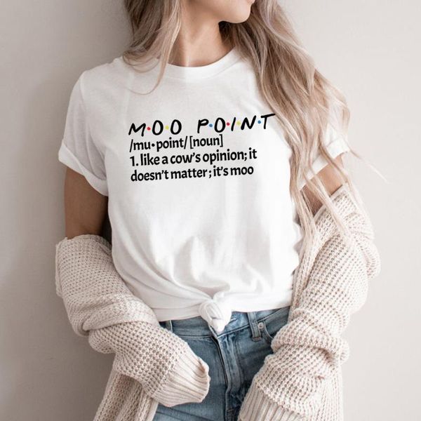 women's t-shirt friends moo point shirt rachel monica tv show joey sayings tees women cute harajuku graphic t shirts, White
women's t-shirt friends moo point shirt rachel monica tv show joey sayings tees women cute harajuku graphic t shirts, White