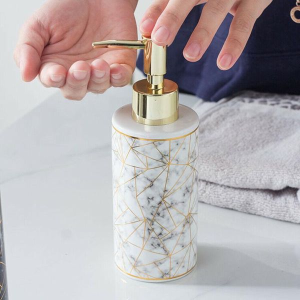 liquid soap dispenser 1pc stylish marble ceramic lotion shampoo container pump bottle home bathroom decoration
liquid soap dispenser 1pc stylish marble ceramic lotion shampoo container pump bottle home bathroom decoration