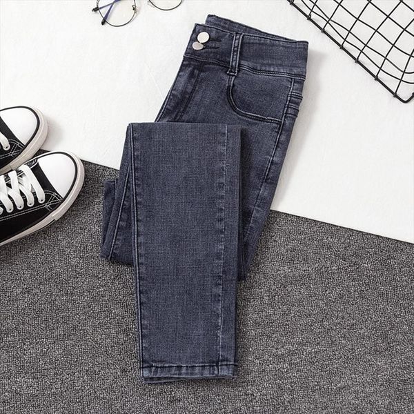 high waist fashion casual womens jeans streetwear slim black blue gray vintage stretch denim pencil pants
high waist fashion casual womens jeans streetwear slim black blue gray vintage stretch denim pencil pants