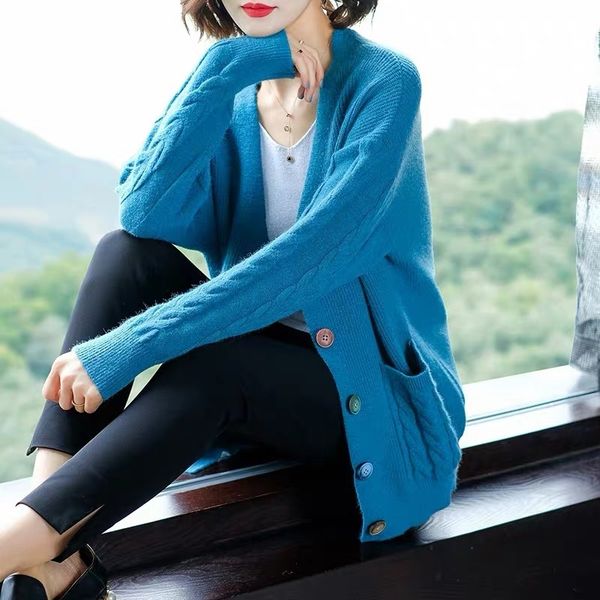coat autumn female cardigan mesh loose korean version of the all-match lazy style very faerie sweater trend, Tan;black
coat autumn female cardigan mesh loose korean version of the all-match lazy style very faerie sweater trend, Tan;black