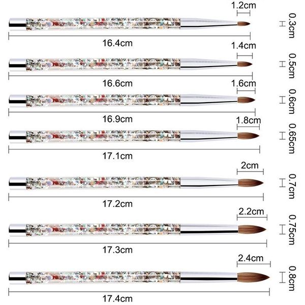 nail brushes 1pc rose gold kolinsky sable acrylic brush with liquid flow glitter art for tool, Yellow
nail brushes 1pc rose gold kolinsky sable acrylic brush with liquid flow glitter art for tool, Yellow