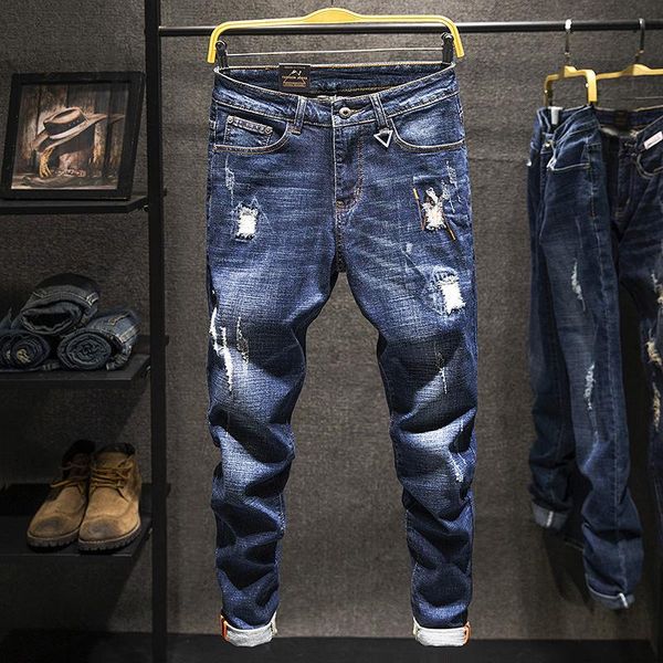 men's jeans spring autumn fashion blue slim stretch denim pants haulage motor hip-hop streetwears ripped trousers
men's jeans spring autumn fashion blue slim stretch denim pants haulage motor hip-hop streetwears ripped trousers