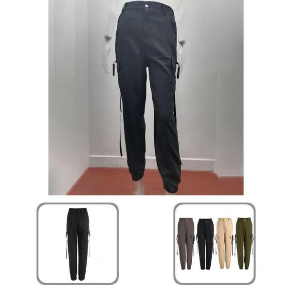 women's pants & capris stylish lady trousers multi pockets women harem long buckle high street style cargo, Black;white
women's pants & capris stylish lady trousers multi pockets women harem long buckle high street style cargo, Black;white