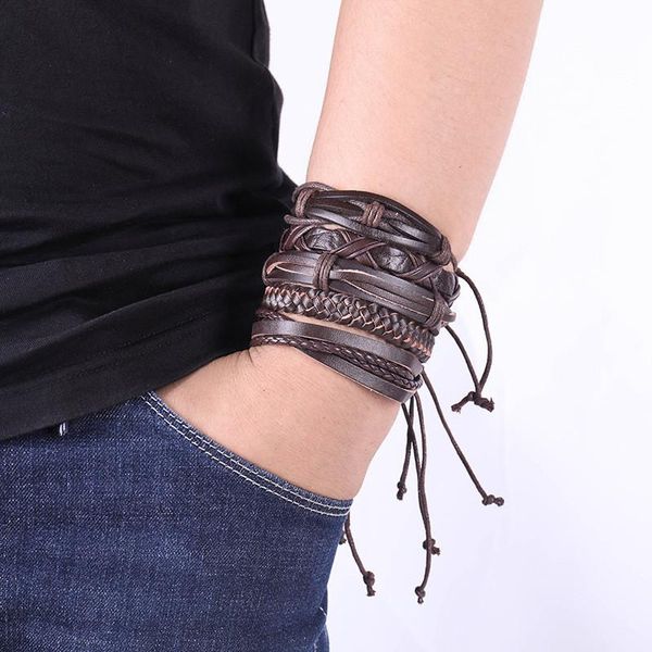 charm bracelets 5pcs trendy for men jewelry multi layer feather bracelet male party accessories ethnic valentine's day gift boy, Golden;silver
charm bracelets 5pcs trendy for men jewelry multi layer feather bracelet male party accessories ethnic valentine's day gift boy, Golden;silver