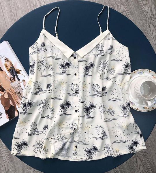 women's tanks & camis elfbop ladies 100% viscose printed strap - women 2021 est printing features buttoned detail, White
women's tanks & camis elfbop ladies 100% viscose printed strap - women 2021 est printing features buttoned detail, White