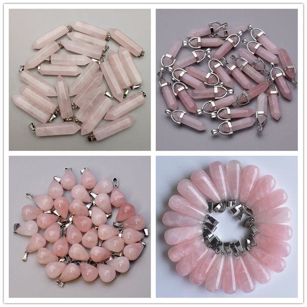 natural stone water drop hexagonal prism pink pink quartz healing pendants charms diy necklae jewelry accessories making, Bronze;silver
natural stone water drop hexagonal prism pink pink quartz healing pendants charms diy necklae jewelry accessories making, Bronze;silver