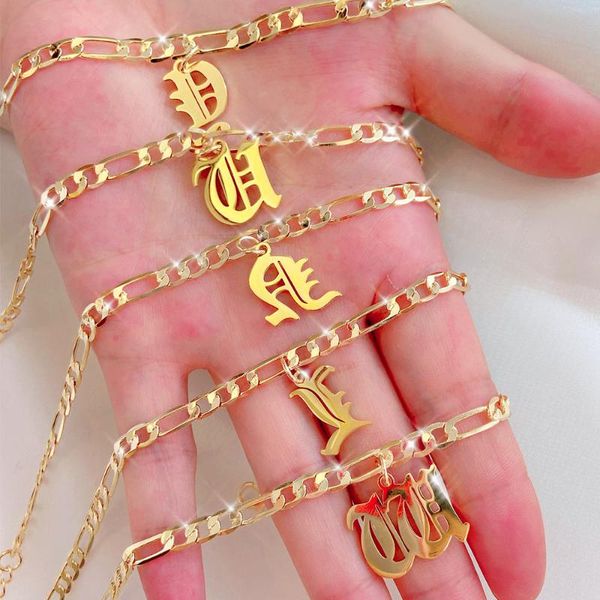 anklets caraquet fashion stainless steel for women a-z old english letter gold color alphabet leg bracelet summer beach jewelry, Red;blue
anklets caraquet fashion stainless steel for women a-z old english letter gold color alphabet leg bracelet summer beach jewelry, Red;blue