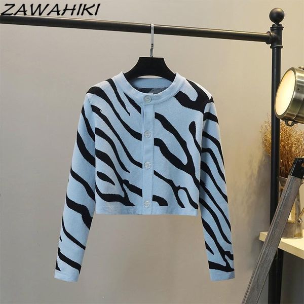 women's knits & tees zawahiki autumn striped short cardigans slim vintage high waist sweaters women single breasted sueter de muje, White
women's knits & tees zawahiki autumn striped short cardigans slim vintage high waist sweaters women single breasted sueter de muje, White