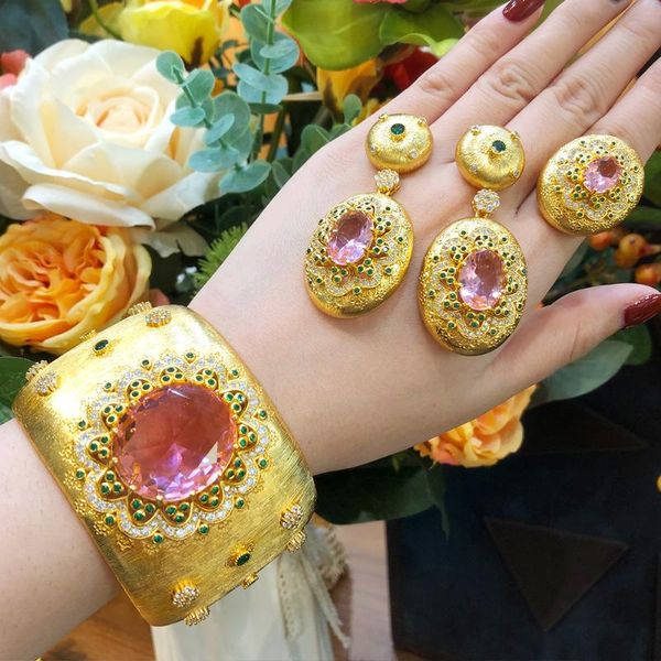 earrings & necklace blachette luxury interesting noble zircon shining bracelet ring earring set for women wedding bridal jewelr, Silver
earrings & necklace blachette luxury interesting noble zircon shining bracelet ring earring set for women wedding bridal jewelr, Silver