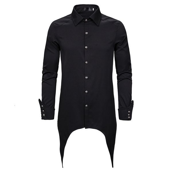 men's casual shirts s gothic steampunk black long sleeve shirt single breasted punk rock stage medieval cosplay costume chemise homme p, White;black
men's casual shirts s gothic steampunk black long sleeve shirt single breasted punk rock stage medieval cosplay costume chemise homme p, White;black