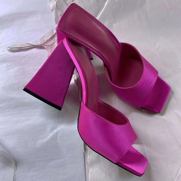 summer fashion designers slippers heels women sandals bright colors orange genuine leather scuffs shoes big size 3543 green fuchsia high hee, Black 
summer fashion designers slippers heels women sandals bright colors orange genuine leather scuffs shoes big size 3543 green fuchsia high hee, Black