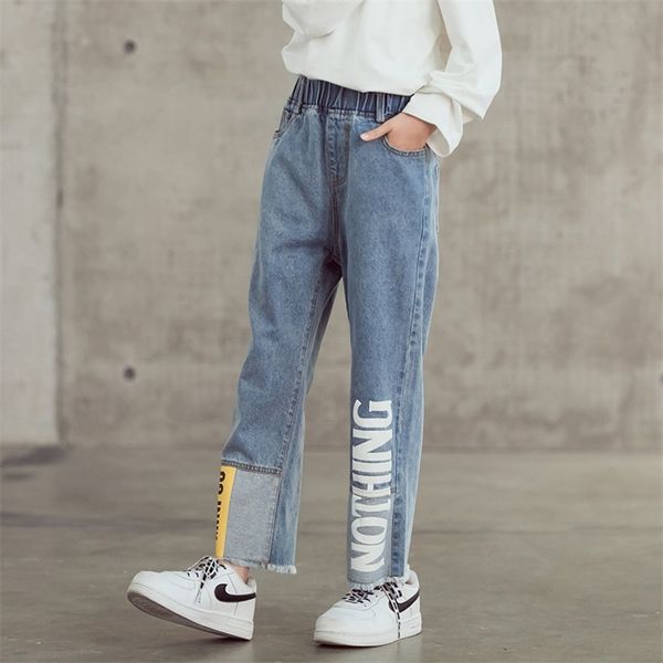 toddler girl jeans spring children blue/black denim trousers letter print pants fashioin loose long pant for teenage 210622
toddler girl jeans spring children blue/black denim trousers letter print pants fashioin loose long pant for teenage 210622