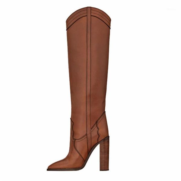 boots large catwalk model 2021 fall knee-high genuine leather long pointed square heel women shoes 9.8cm1, Black
boots large catwalk model 2021 fall knee-high genuine leather long pointed square heel women shoes 9.8cm1, Black