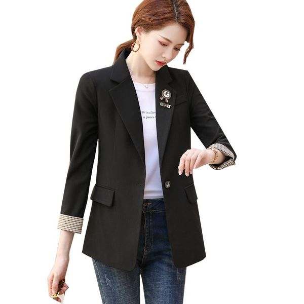women's suits & blazers 2021 arrival casual blazer women black coffee long sleeve slim temperament jacket fashion ladies plus size 4xl, White;black
women's suits & blazers 2021 arrival casual blazer women black coffee long sleeve slim temperament jacket fashion ladies plus size 4xl, White;black