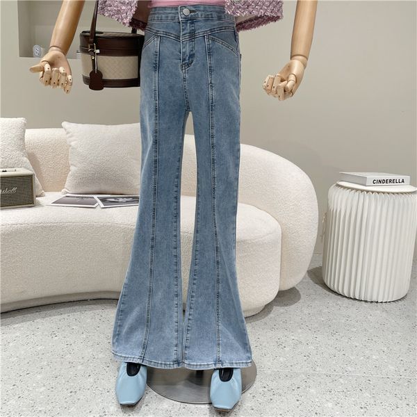 jeans spring female summer 2021 niche fashion design waist thin brim leg tight slightly burned high, Blue
jeans spring female summer 2021 niche fashion design waist thin brim leg tight slightly burned high, Blue