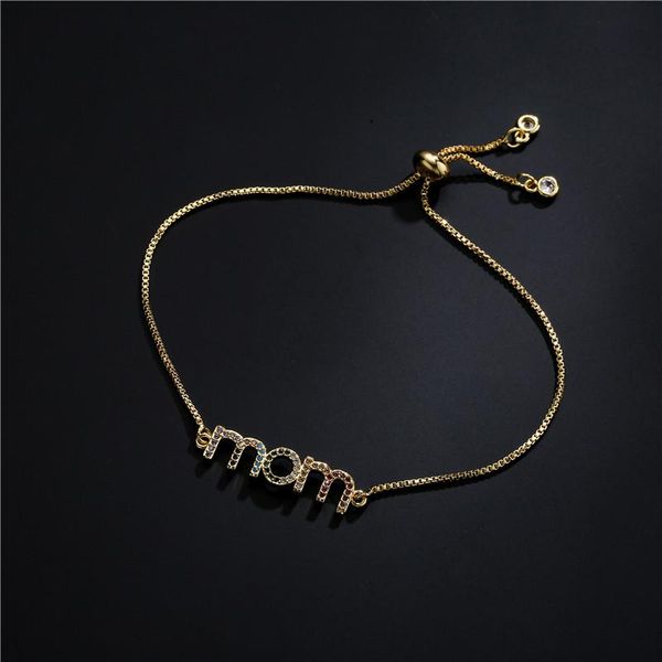 charm bracelets 2021 fashion gold color mom for women colourful cz pave setting copper jewelry wholesale mother's day gift, Golden;silver
charm bracelets 2021 fashion gold color mom for women colourful cz pave setting copper jewelry wholesale mother's day gift, Golden;silver