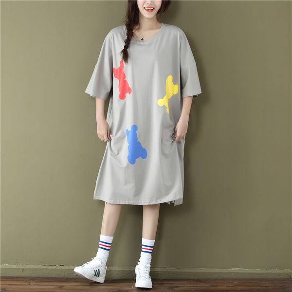 dresses 2021 spring new mm dress women's wide casual printing plus fat oversize short sleeve t-shirt skirt, Black;gray
dresses 2021 spring new mm dress women's wide casual printing plus fat oversize short sleeve t-shirt skirt, Black;gray