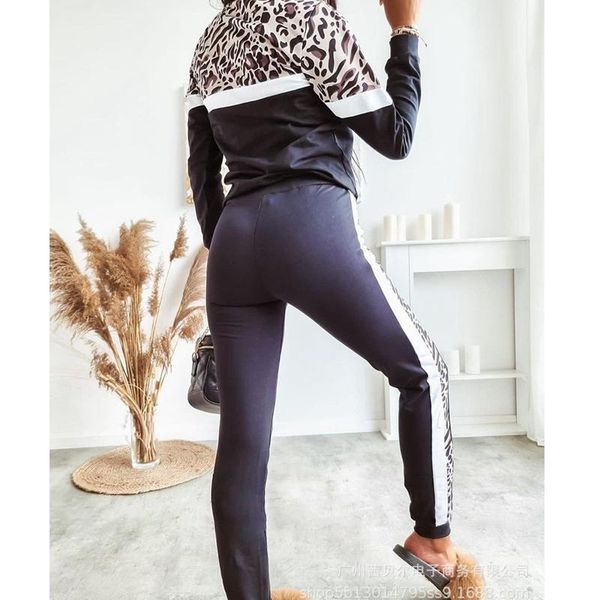 women's two piece pants mandylandy o-neck sweatshirts sports sets 2 outfits striped patchwork women, White
women's two piece pants mandylandy o-neck sweatshirts sports sets 2 outfits striped patchwork women, White