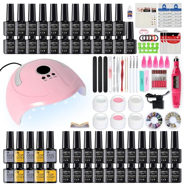nail set 54w uv led lamp dryer with 45/36 pcs gel polish kit soak off manicure electric drill for tools art kits
nail set 54w uv led lamp dryer with 45/36 pcs gel polish kit soak off manicure electric drill for tools art kits