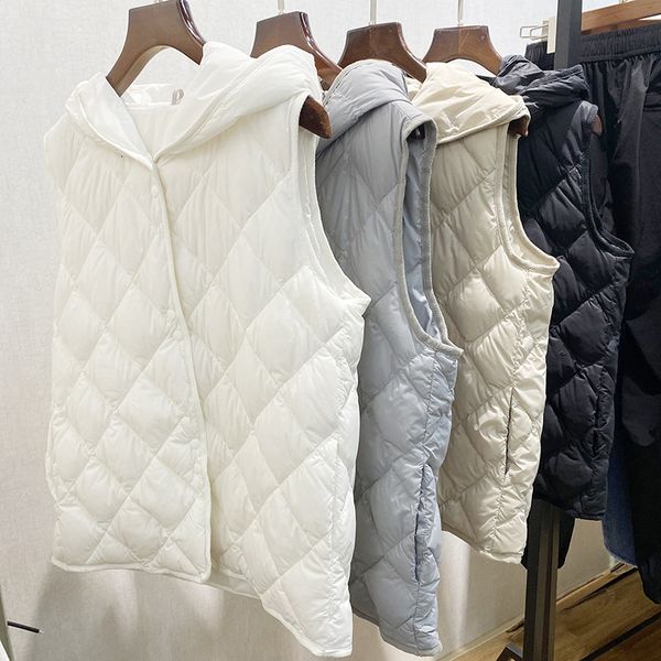 vests off season 2021 autumn white duck light and thin hooded lingge sleevel's vt, versatile down vt, Black;white
vests off season 2021 autumn white duck light and thin hooded lingge sleevel's vt, versatile down vt, Black;white
