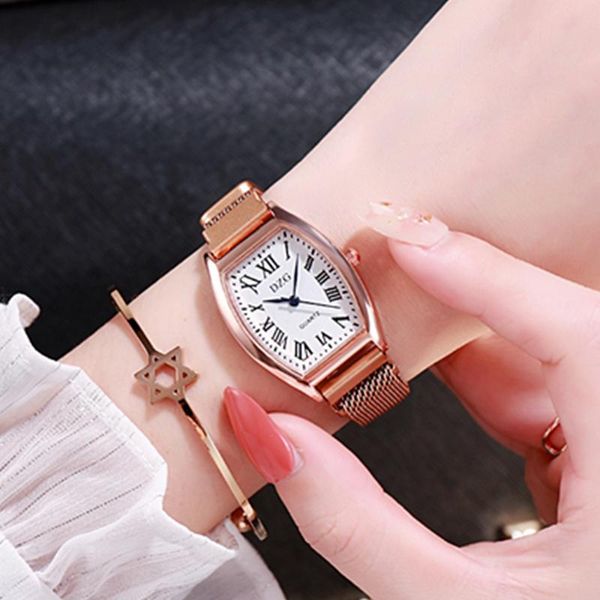 wristwatches luxury stainless steel mesh bracelet watches for women fashion roman numerals quartz wrist watch ladies clock gift, Slivery;brown
wristwatches luxury stainless steel mesh bracelet watches for women fashion roman numerals quartz wrist watch ladies clock gift, Slivery;brown